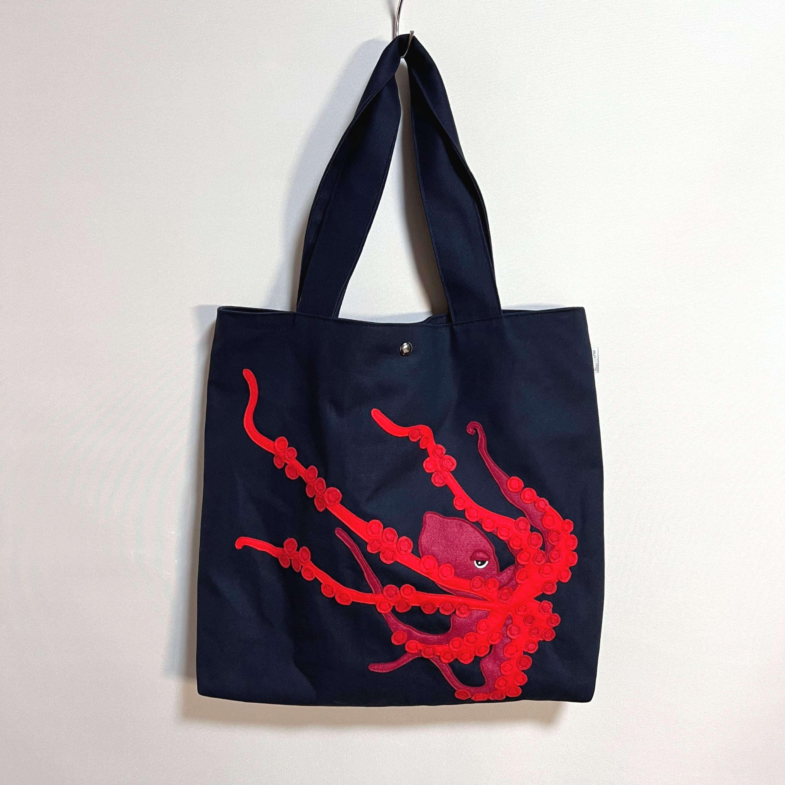 タコ・トートバッグ（ネイビー) | マキナツショップmakinatsu®︎