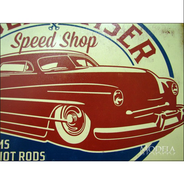 アメリカンレトロ ブリキ看板 より古くより賢く 50 S Rod E Street アメリカンレトロ ブリキ看板 より古くより賢く 50 S Rod E Street