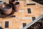 Coleman(コールマン) ナチュラルパズルテーブル/120 アウトドア キャンプ バーベキュー ピクニック 折りたたみ 高さ調節 ワンタッチ 耐荷重30kg ファミリー 抗菌