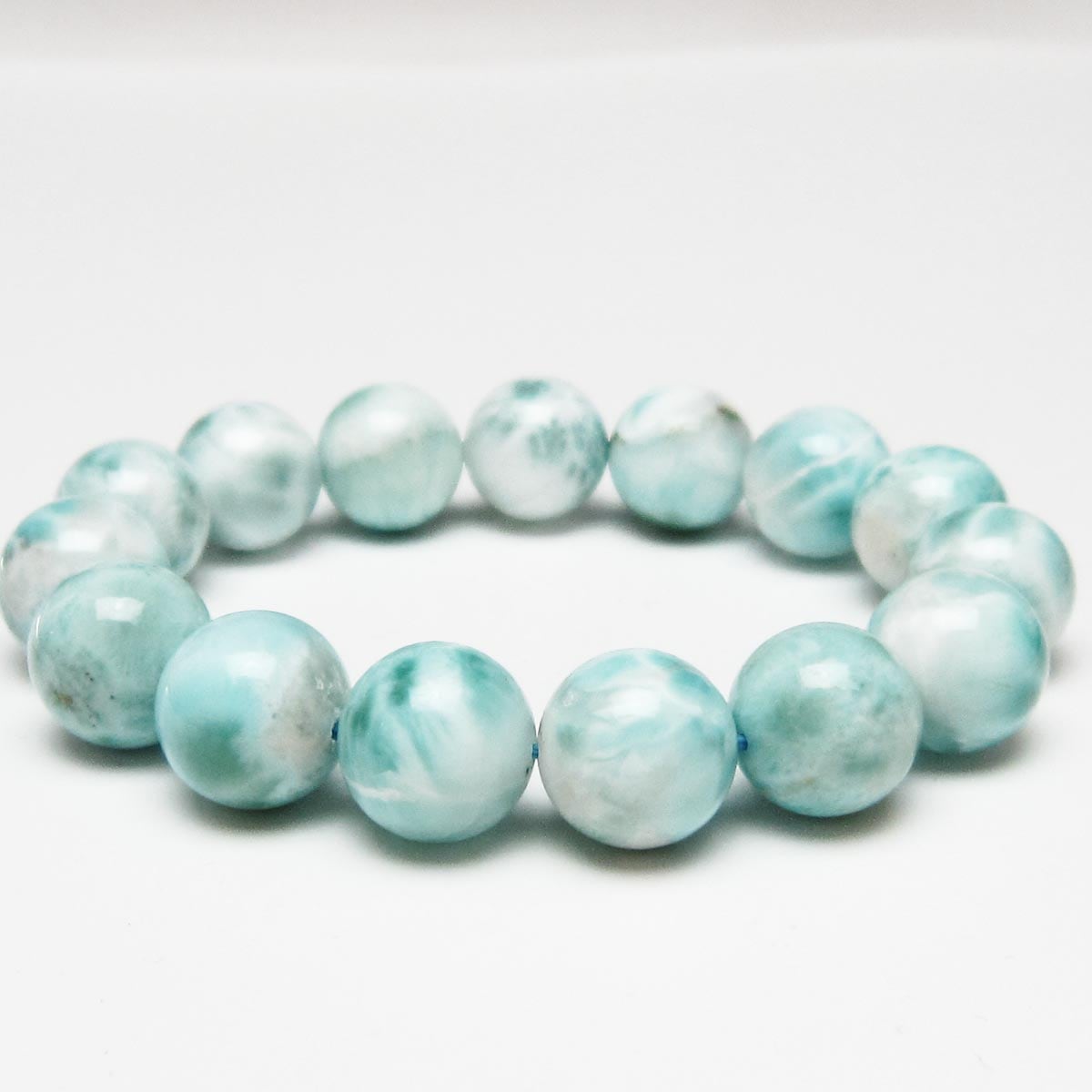 ラリマー ブレスレット 14mm 一点物 111-56531 | 天然石