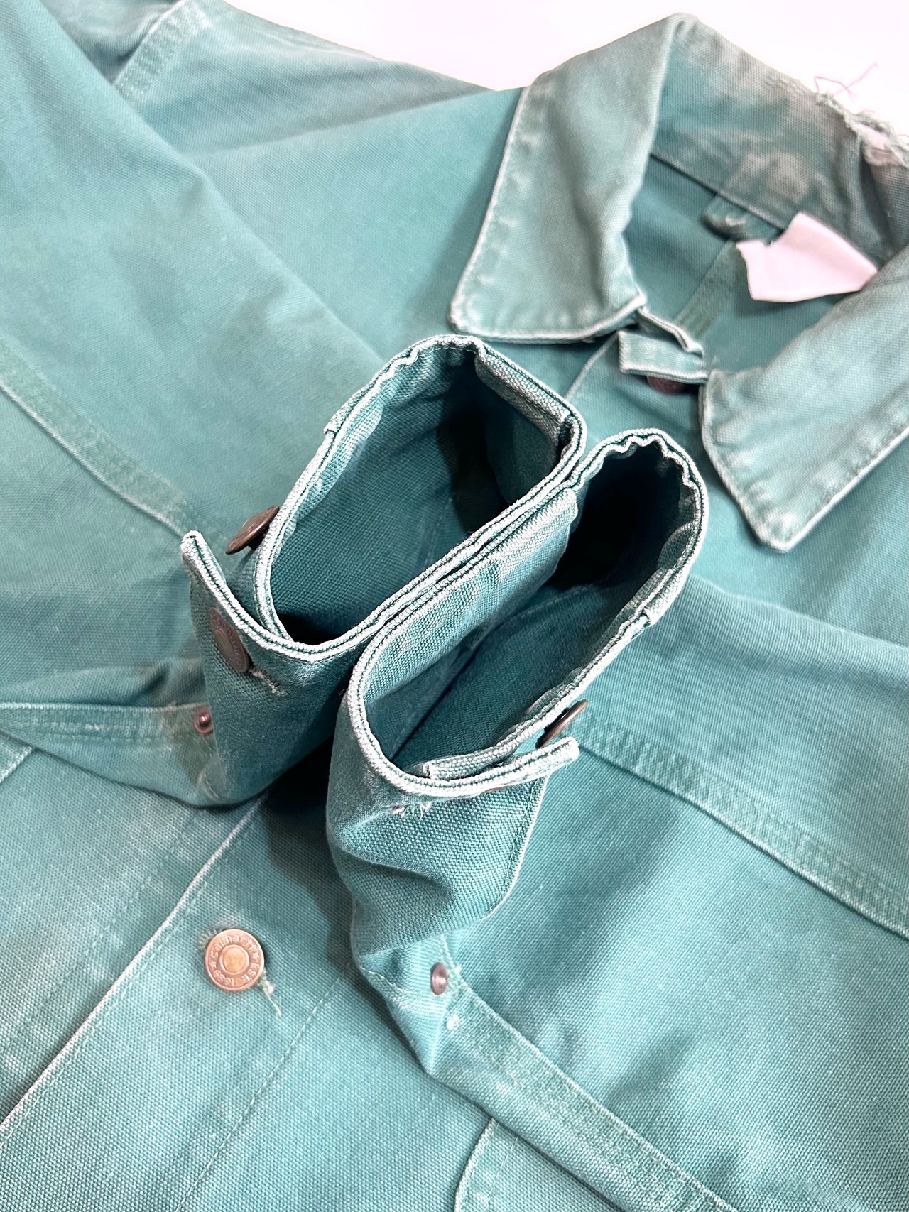 90s carhartt "Cactus Green" CHORE COAT Size M程