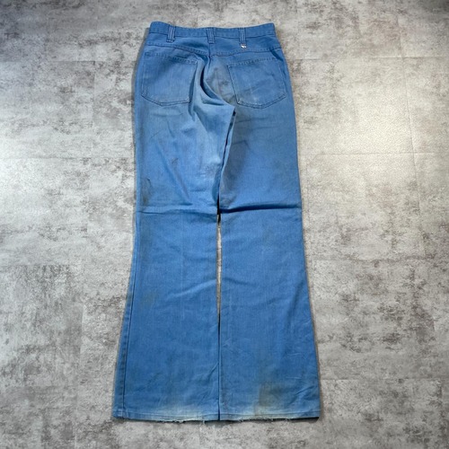 70s 80s Dickies フレア チビタグ デニム USA製 詳細写真2