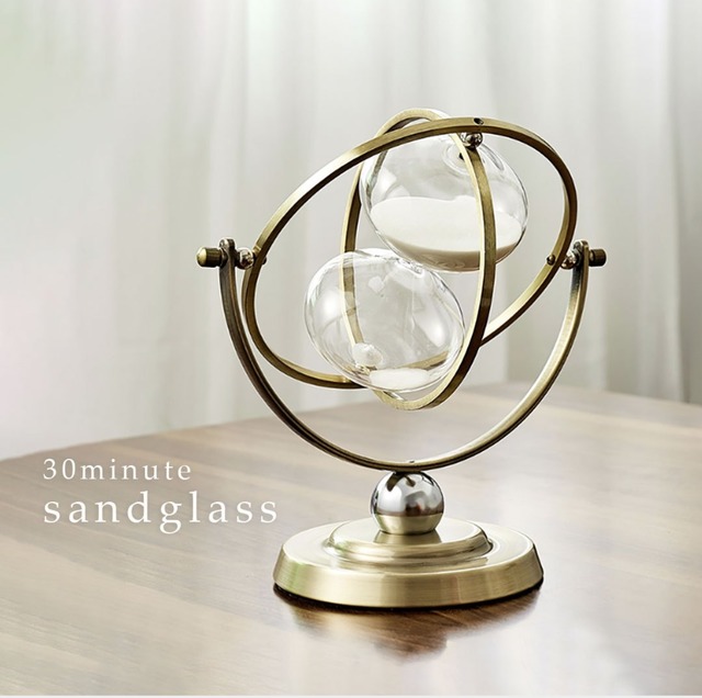 砂時計 回転 30分 インテリア サンド タイマー アンティーク デザイ
