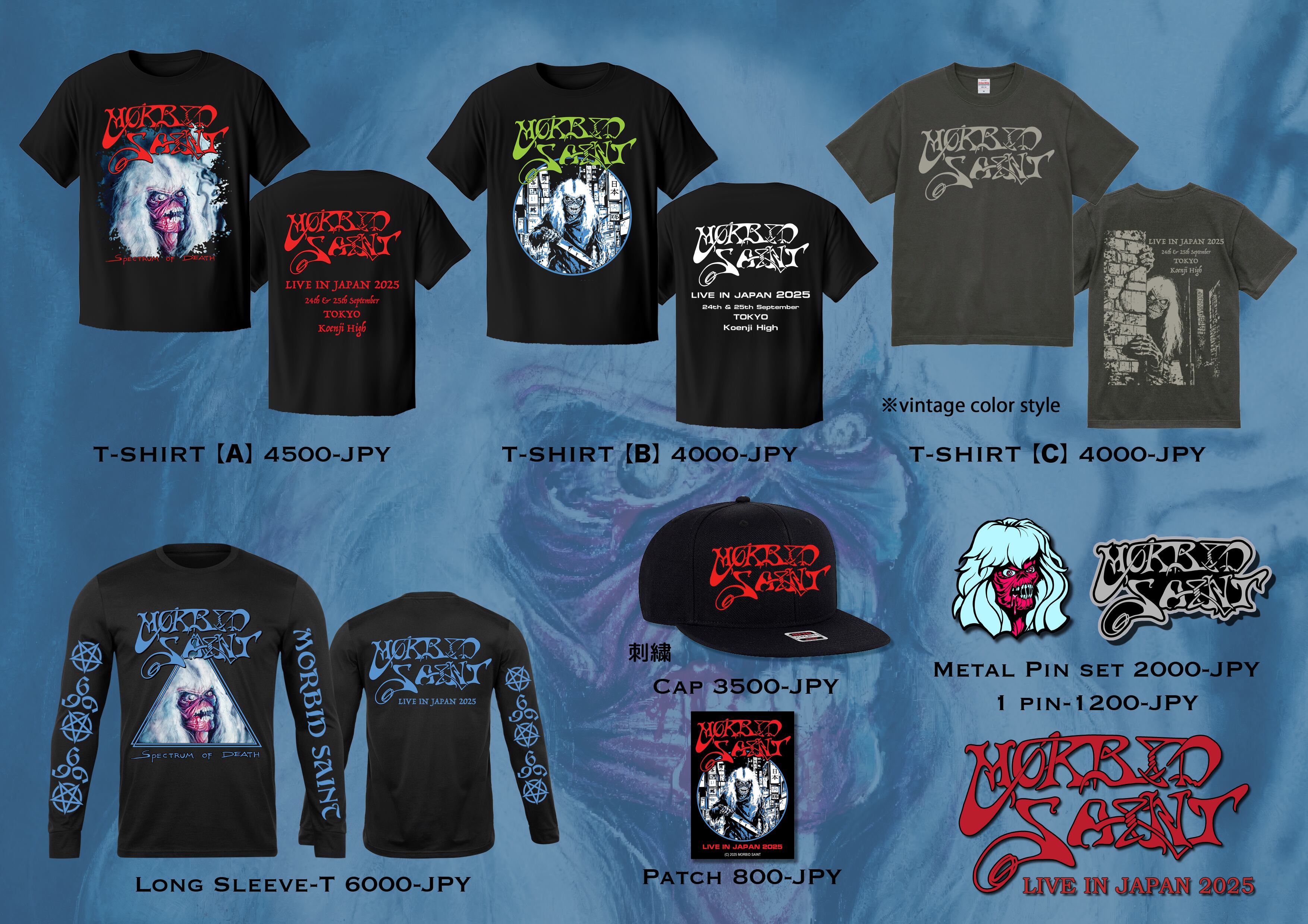 MORBID SAINT来日公演ロングスリーブTシャツ | CHROSH Bookings