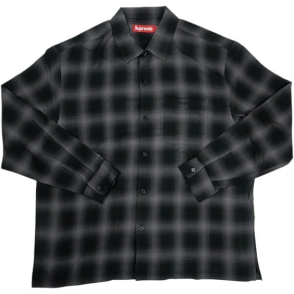トップス Supreme Shadow Plaid Rayon Shirt Black S Size【L】 SUPREME シュプリーム 26SS Shadow Plaid Rayon Shirt Black