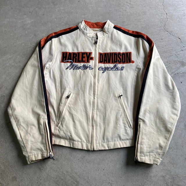 00年代 Harley-Davidson ハーレーダビッドソン ロゴ刺繍 ワッペン 袖 