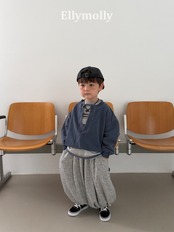 韓国子供服 / 26Autumn / ELLY MOLLY / キャンパス配色Tシャツ / 秋服 *5~19*
