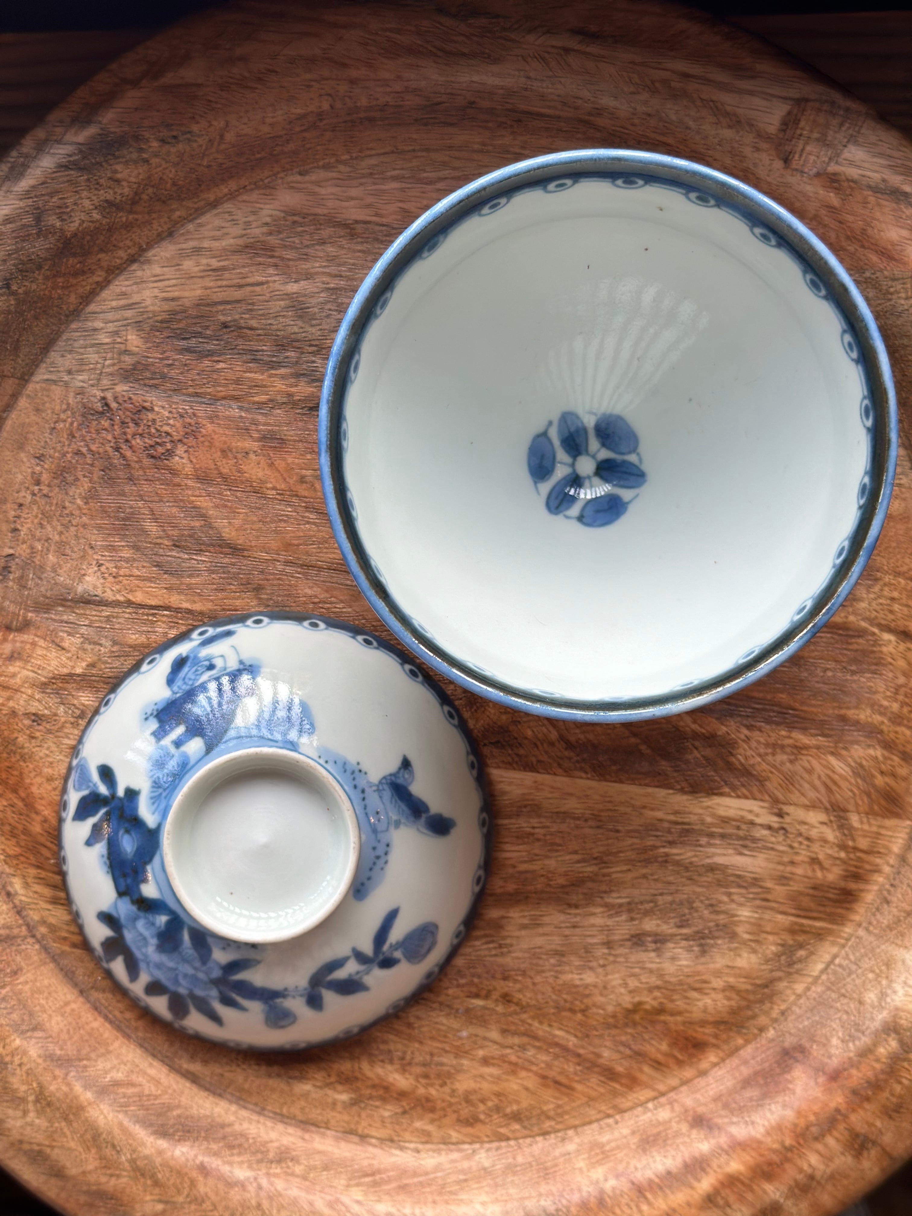 藍九谷 染付 蓋付飯茶碗5客揃 | Antique Shop Soukodo 藍九谷 染付 蓋付飯茶碗5客揃 | Antique Shop Soukodo