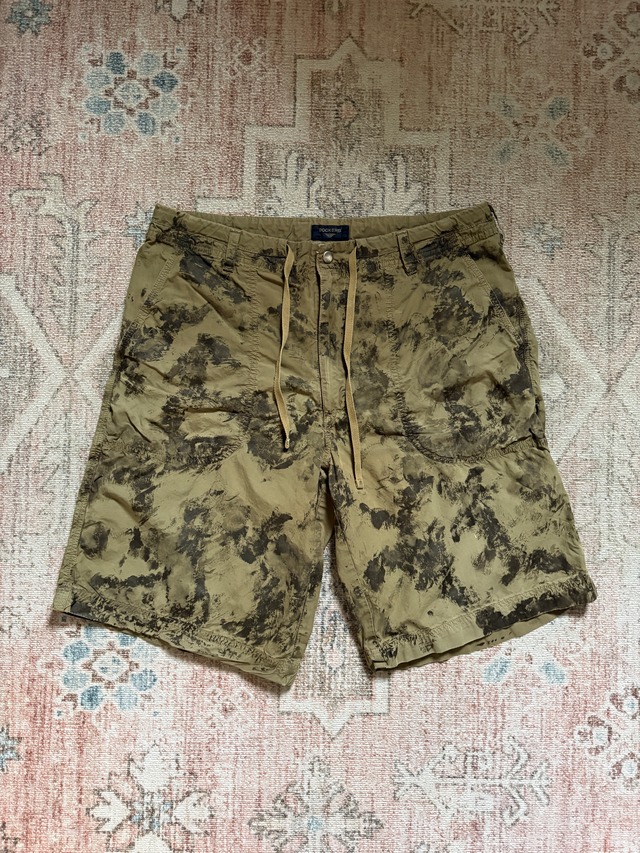 DOCKERS / HANDPAINT CAMOUFLAGE HALF PANTS/ REMAKE