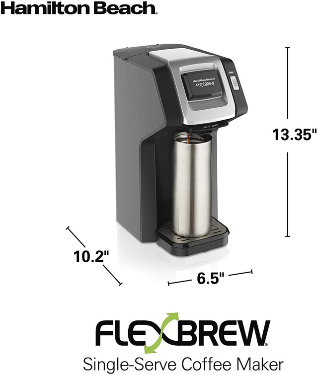 Hamilton Beach ハミルトンビーチ 49974 フレックスブリュー シングルサーブ Kカップ レギュラーコーヒー コーヒーメーカー