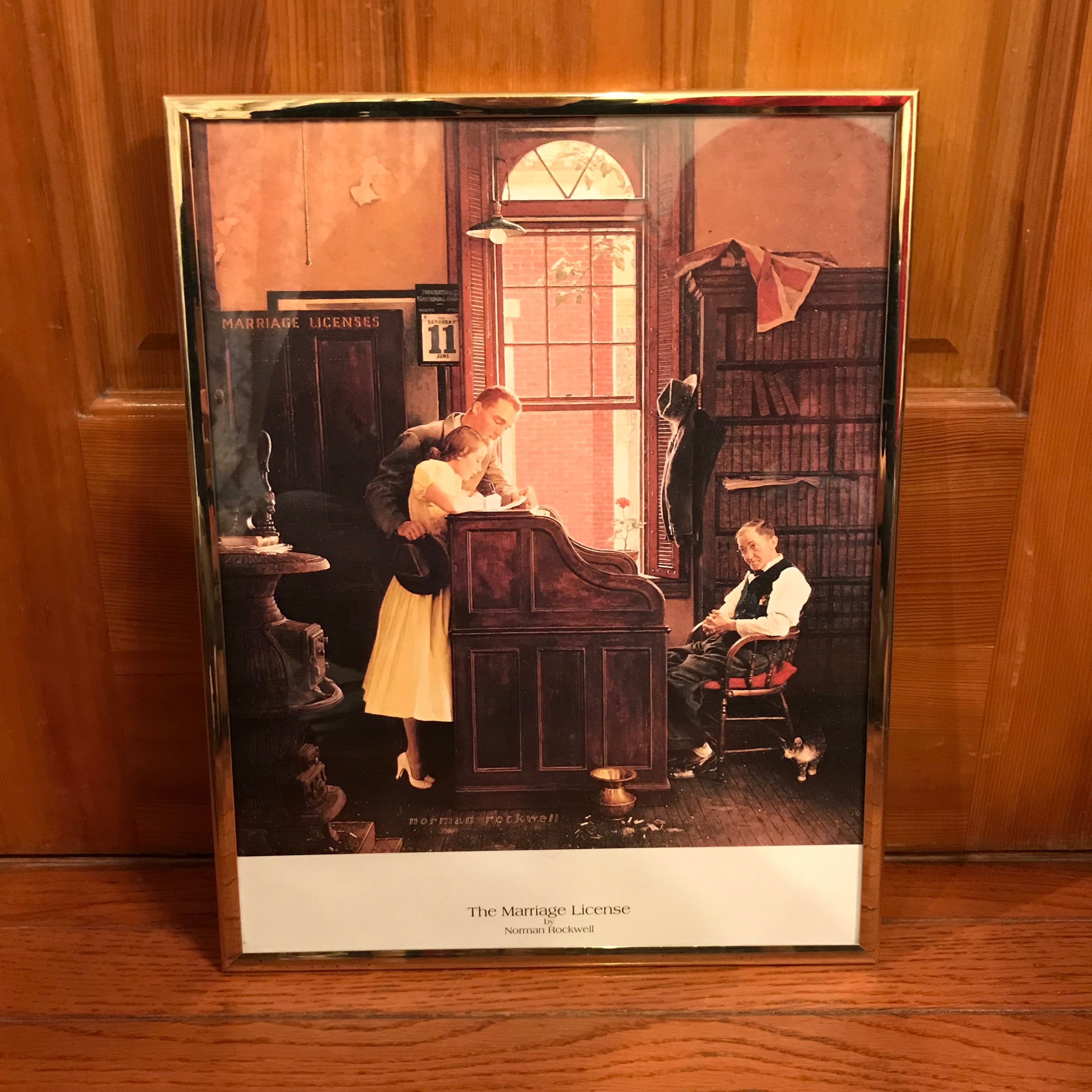 Norman Rockwell´s】ノーマンロックウェル□結婚証明書『The marriage