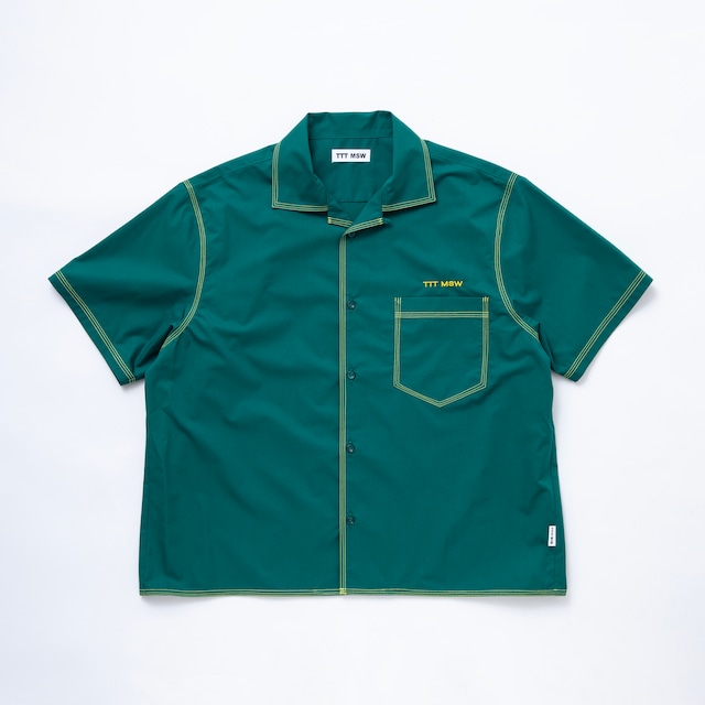 Open collar shirt (GREEN)