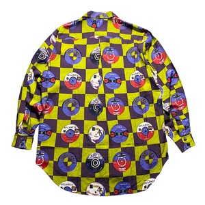 vintage GRASS MEN’S rayon open collar shirt