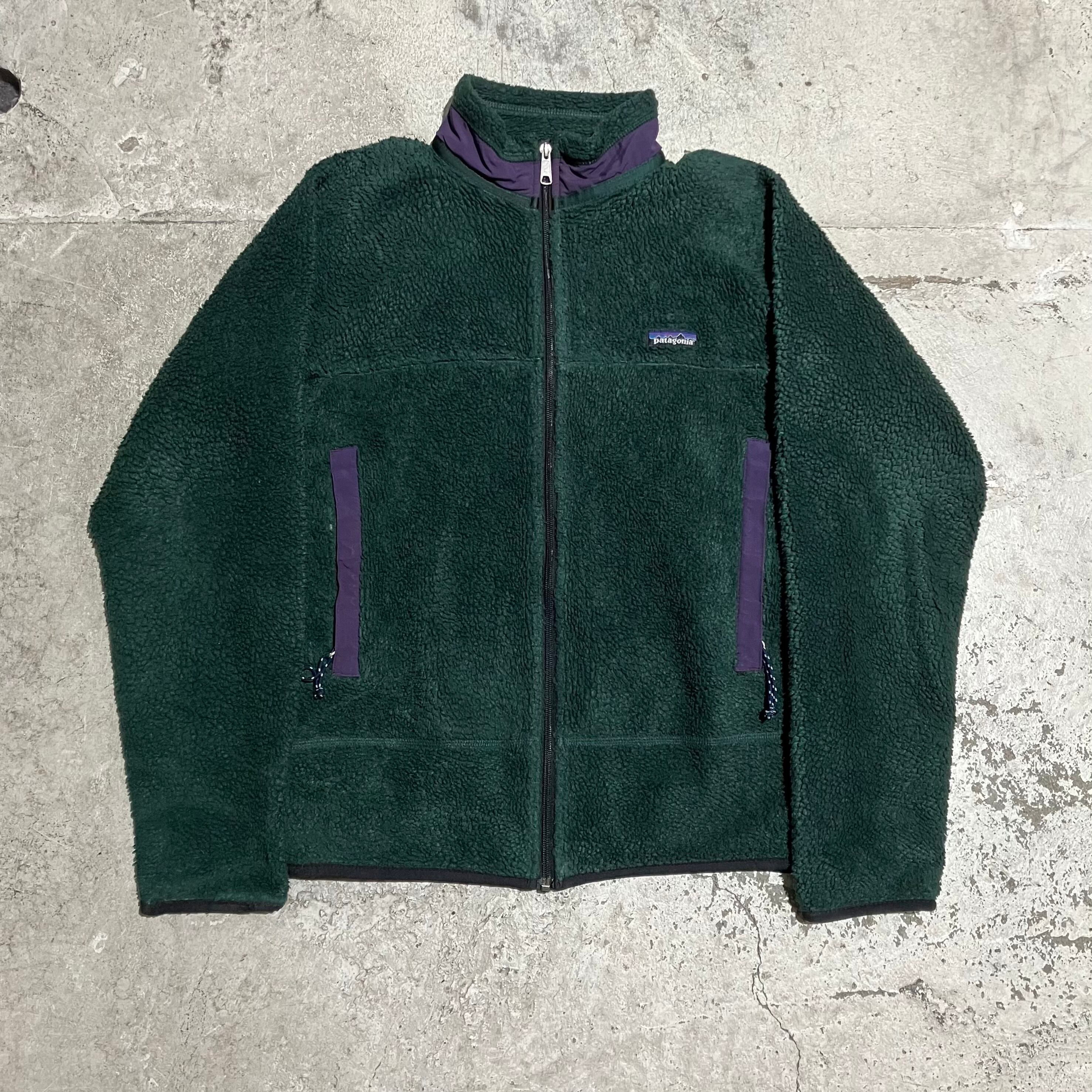 90s Patagonia / パタゴニア USA製 レトロXジャケット サイズM グリーン系