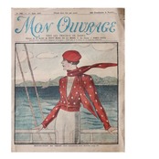 35s フランス Mon Ouvrage 刺繍手芸新聞 アンティーク