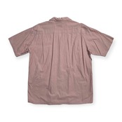 PAPAS パパス 開襟 オープンカラー 半袖シャツ サイズ L /メンズ/日本製/両胸ポケット/ハマカラー/赤系