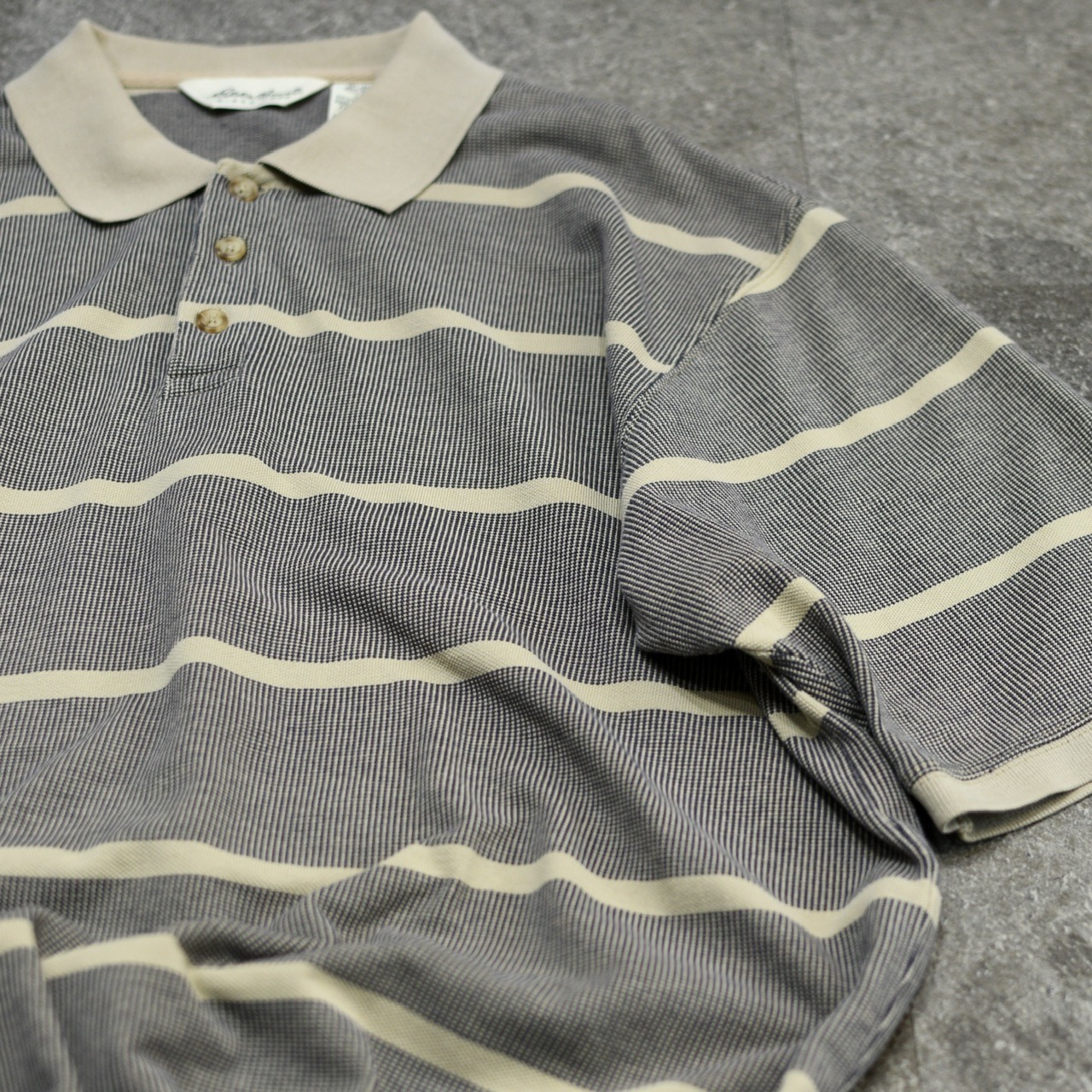 custom draw cord Eddie Bauer border polo shirt
