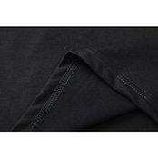 ストリート 刺繍入りPUレザーパッチワークTシャツ T1762