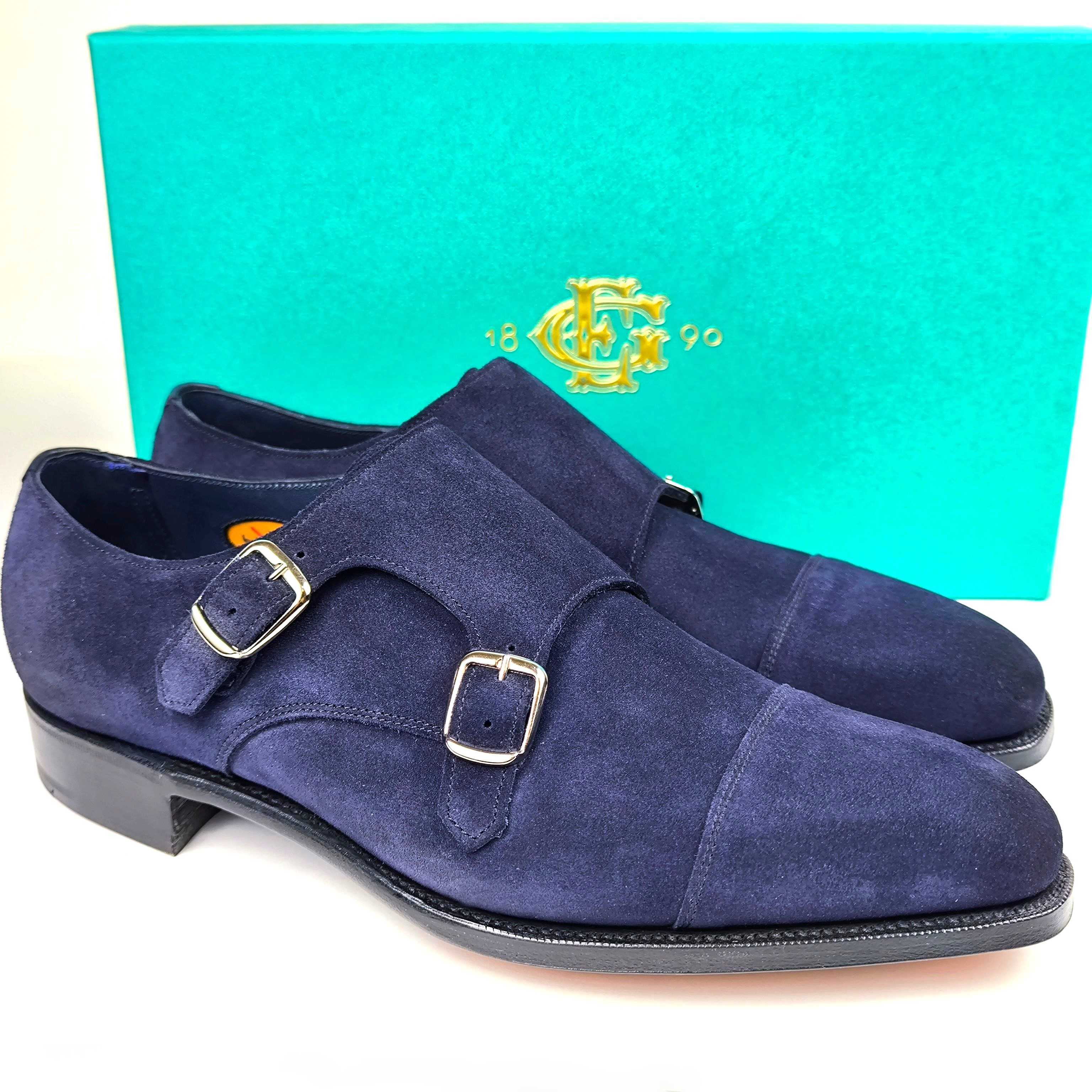 ★定価25.3万円・新品未使用★ エドワードグリーン ウエストミンスター WESTMINSTER ネイビー スエード 890ラスト サイズ6F BOX等付属