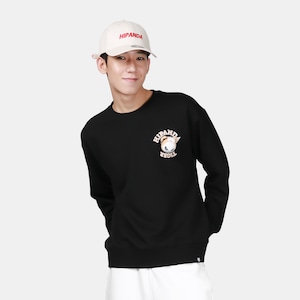 送料無料 【HIPANDA ハイパンダ】男女兼用 十二支 寅年 クルーネック スウェット トレーナー UNISEX  TIGER CREW NECK SWEAT SHIRT / BLACK