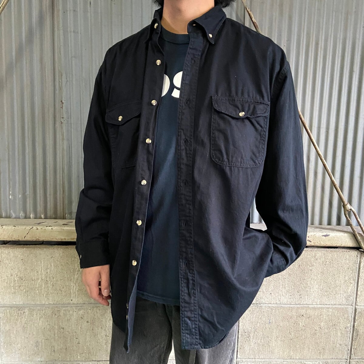 OLD GAP オールドギャップ スウェット ブラック 墨黒 黒 XL