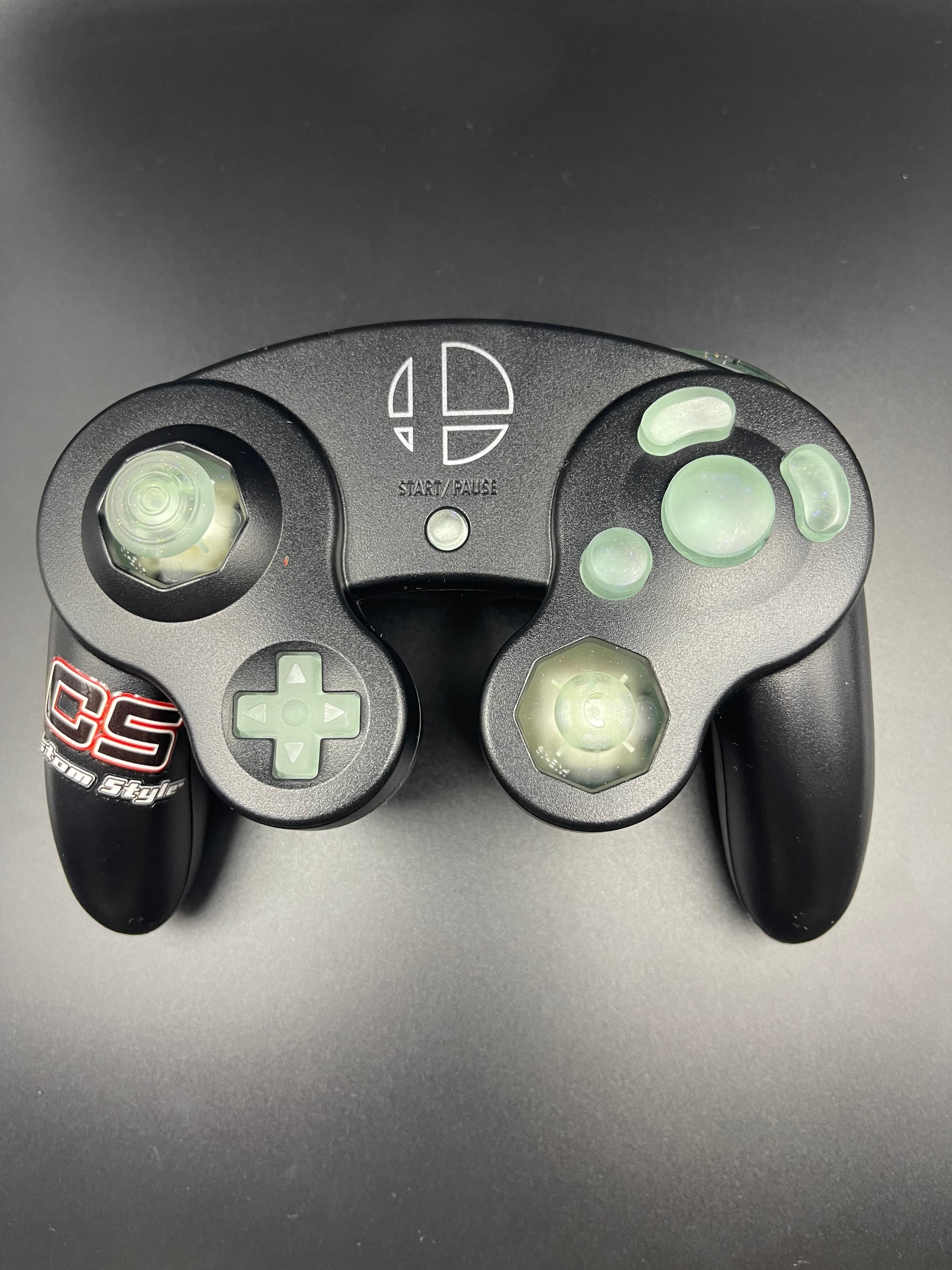 ゲームキューブコントローラー SOPBカスタムボタン （グラスグリーン