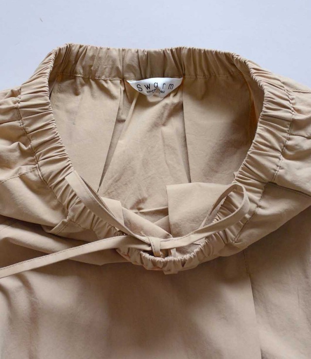 スワーム SWARM コットンタイプライターギャザーロングスカート(NS-22605)全2色【レターパックプラス可】