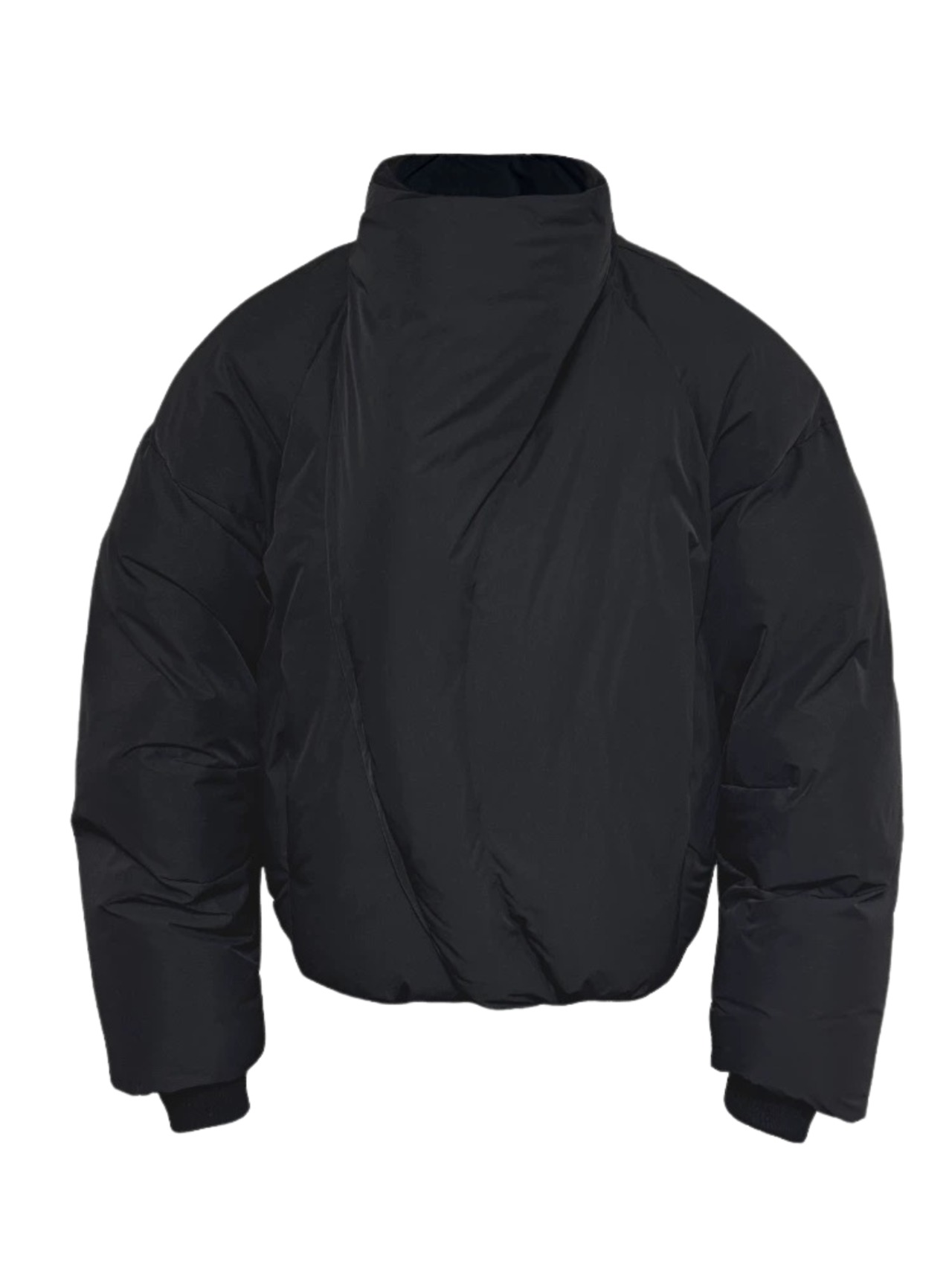 JCAESAR STUDIO Curved Zipper Magnetic Down Jacket