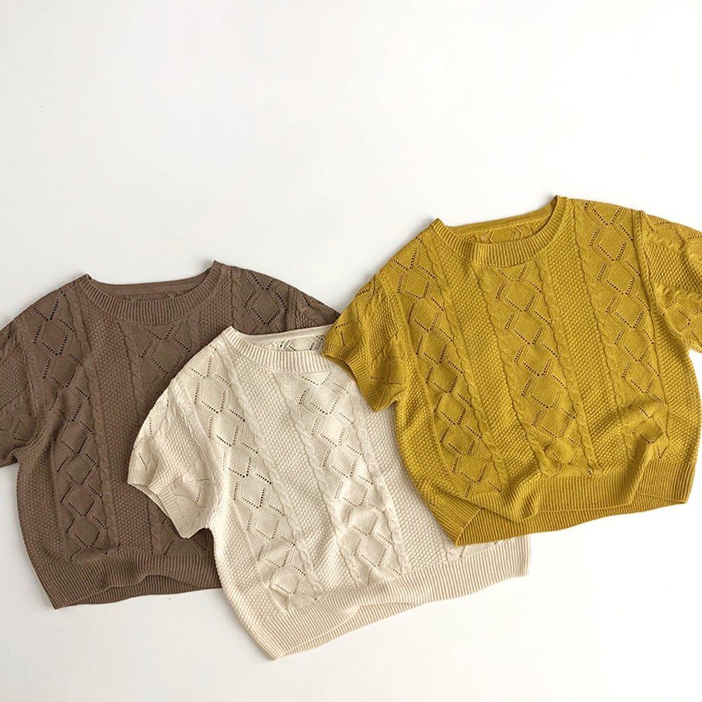 【BABY&KID】夏新作 シンプル系半袖Tシャツ