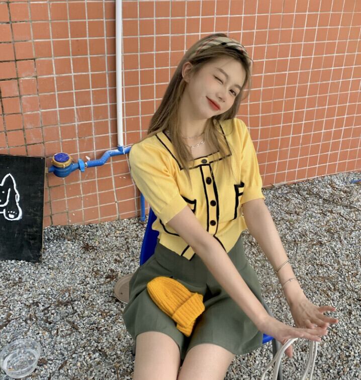 薄手ショートセーター トップス サマースリムカーディガンジャケット 夏物 モンロー83390476993