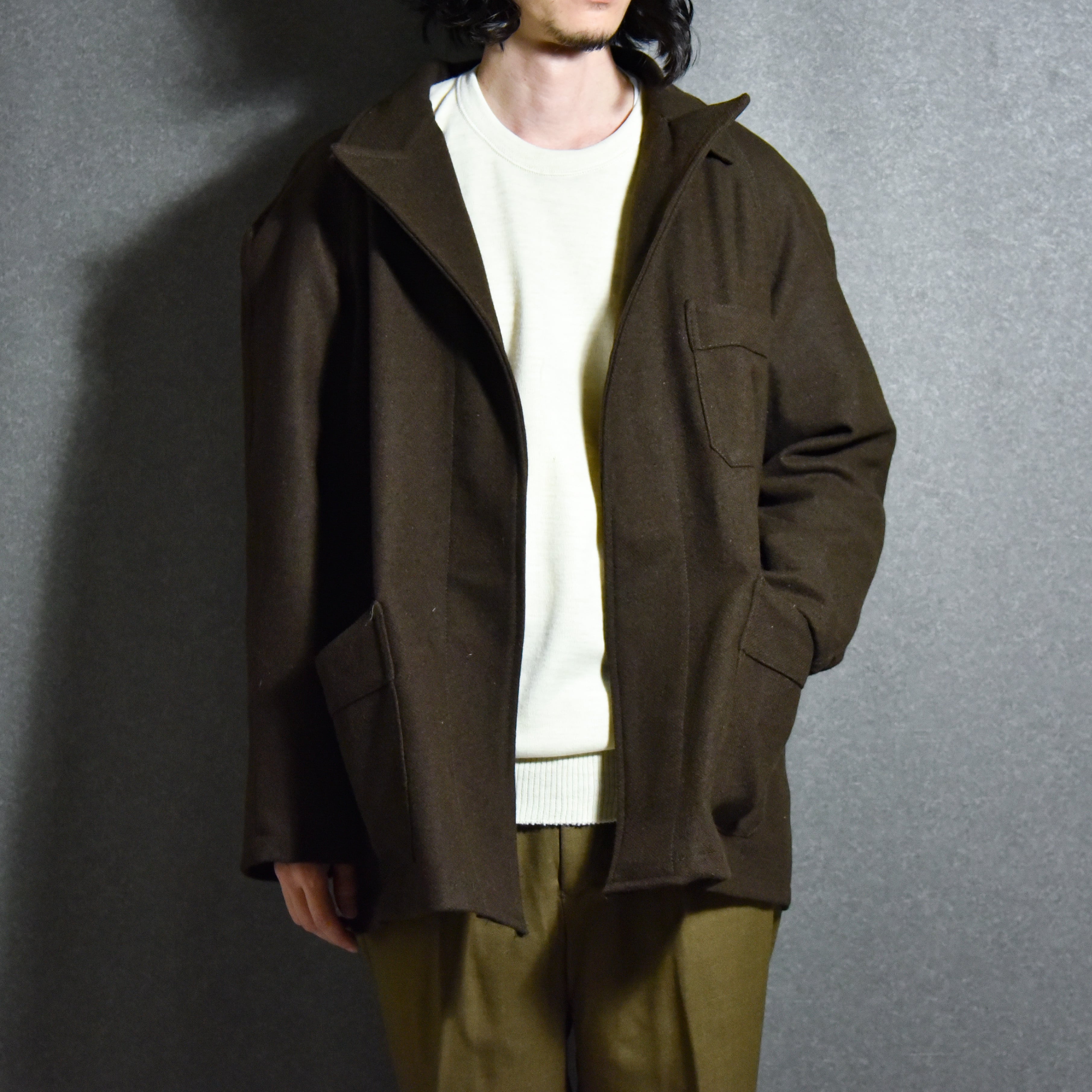 【DEAD STOCK】Italian Army Wool Hospital Jacket イタリア軍 ...