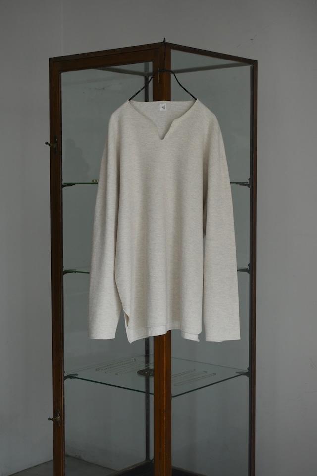 blurhmsROOTSTOCK / Rough&Smooth Thermal Over-neck L/S (Heather Oatmeal)