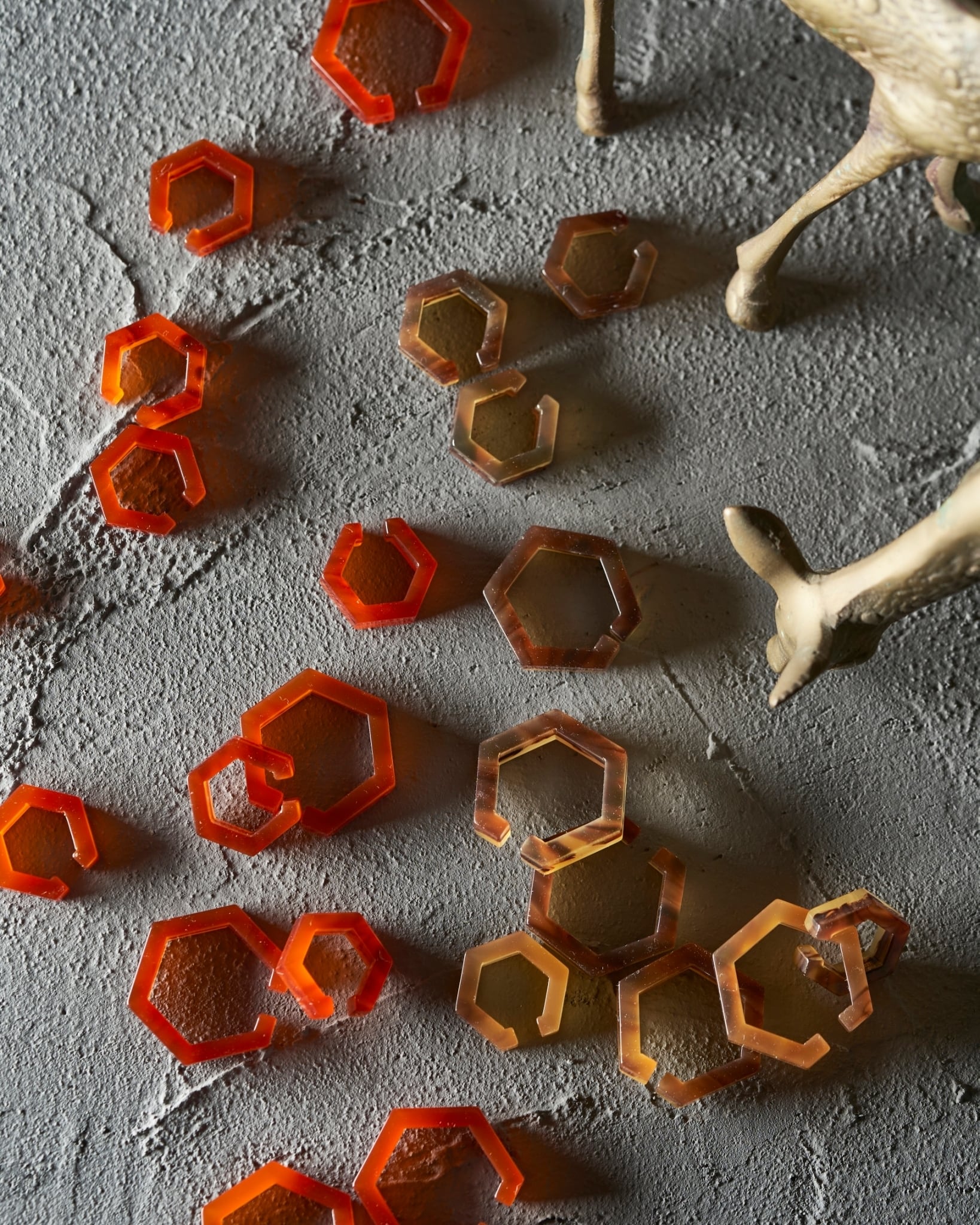 ✴︎Cao。アクリル六角イヤーカフセット✴︎ | Cao。