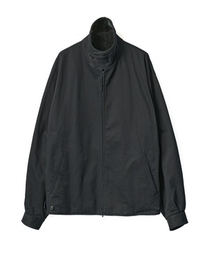 ssstein "SULFUR DYED BRUSHED CHINO ZIP JACKET〔BLACK〕"