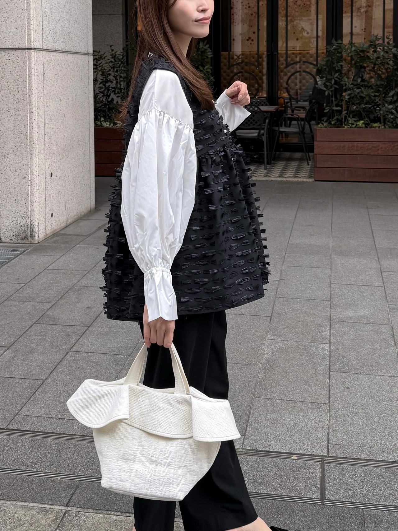 リボンジャガードベスト［70008］