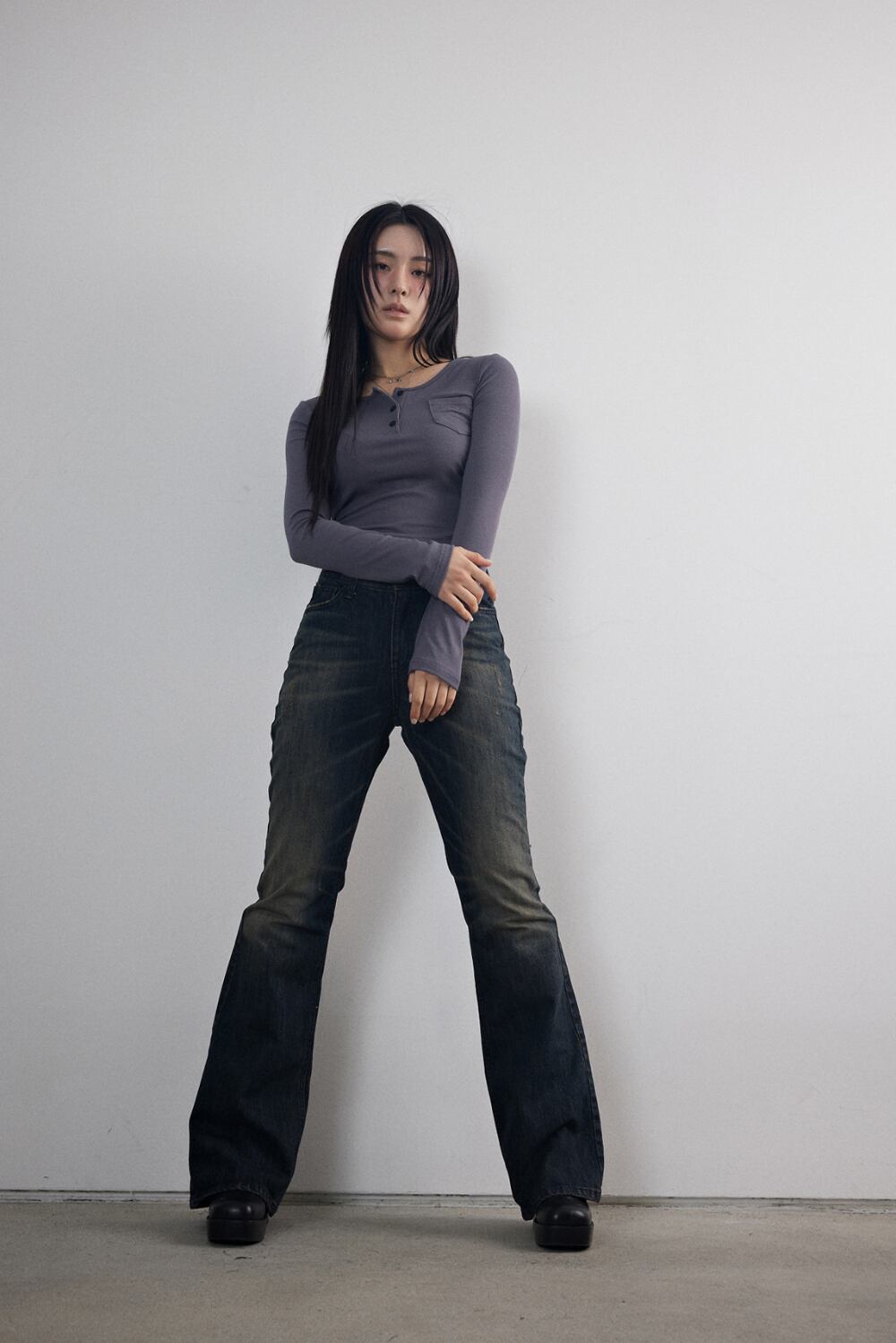 as”on] CLASSIC LONG BOOTS / BLACK 正規品 韓国ブランド 韓国通販