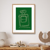 EAU DE PARFUM N°3｜香りの余韻を線で描くミニマルパフュームアート｜大人の空間を洗練させる一枚｜A2ポスター