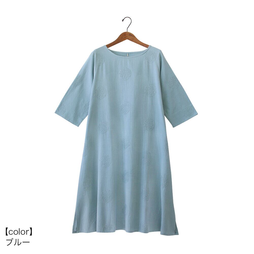【PORINA】ワンピース プラム ブルー(ミントグリーン)