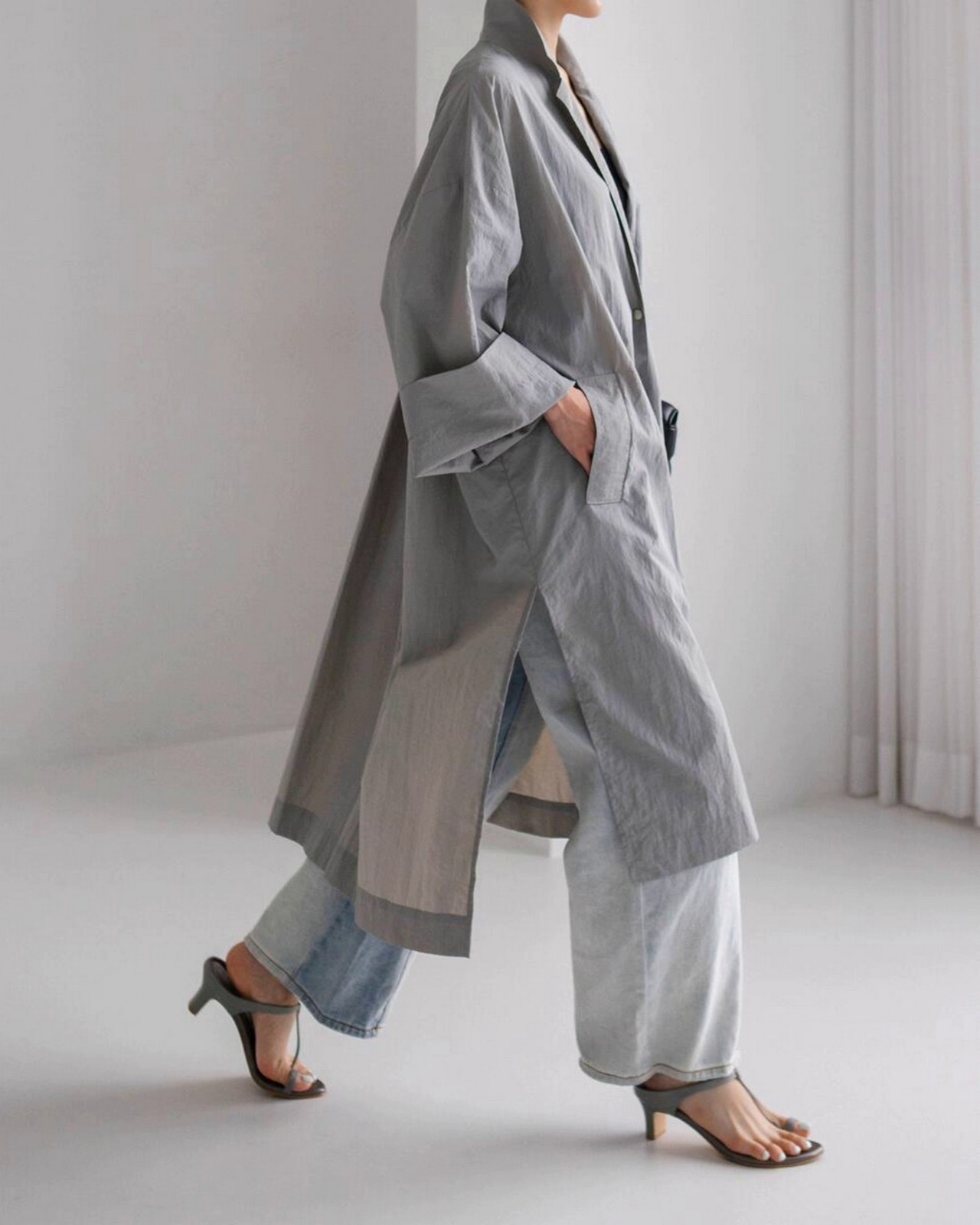 エフォートレスロングシャツコート  A0541 - 9