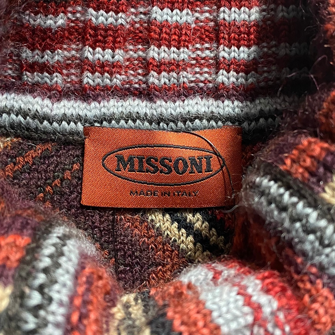 MISSONI neck design mohair sweater