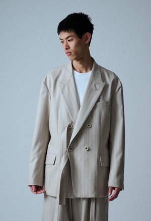 4BW Peaked Lapel JKT / 2/72 ﾋﾟﾝｽﾄﾗｲﾌﾟ / M734-J50-102