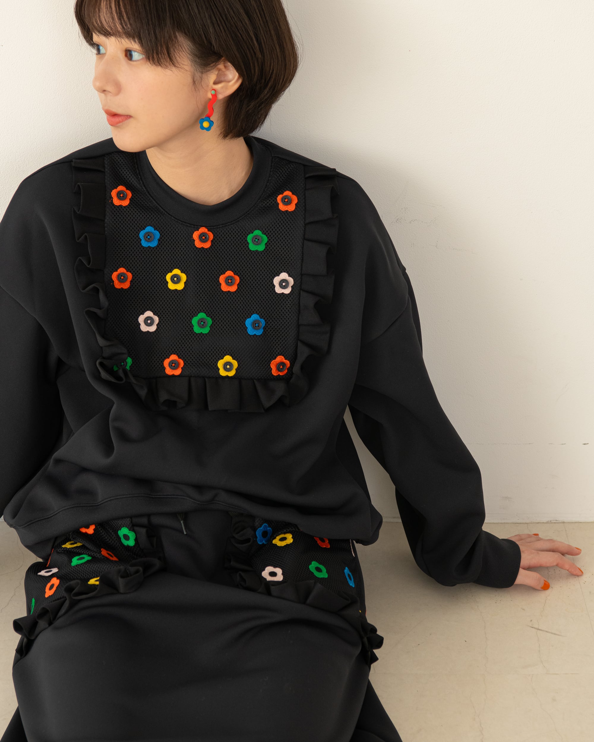 Flower Sweat Skirt | howtovenus