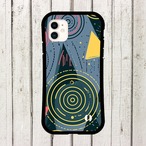 受注生産 iPhoneケース 同心円のナイトタリスマン柄｜幾何学シンボル TALM008C