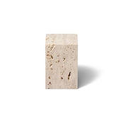 MARBLE DISPLAY CUBE - Roman Travertine × Medium