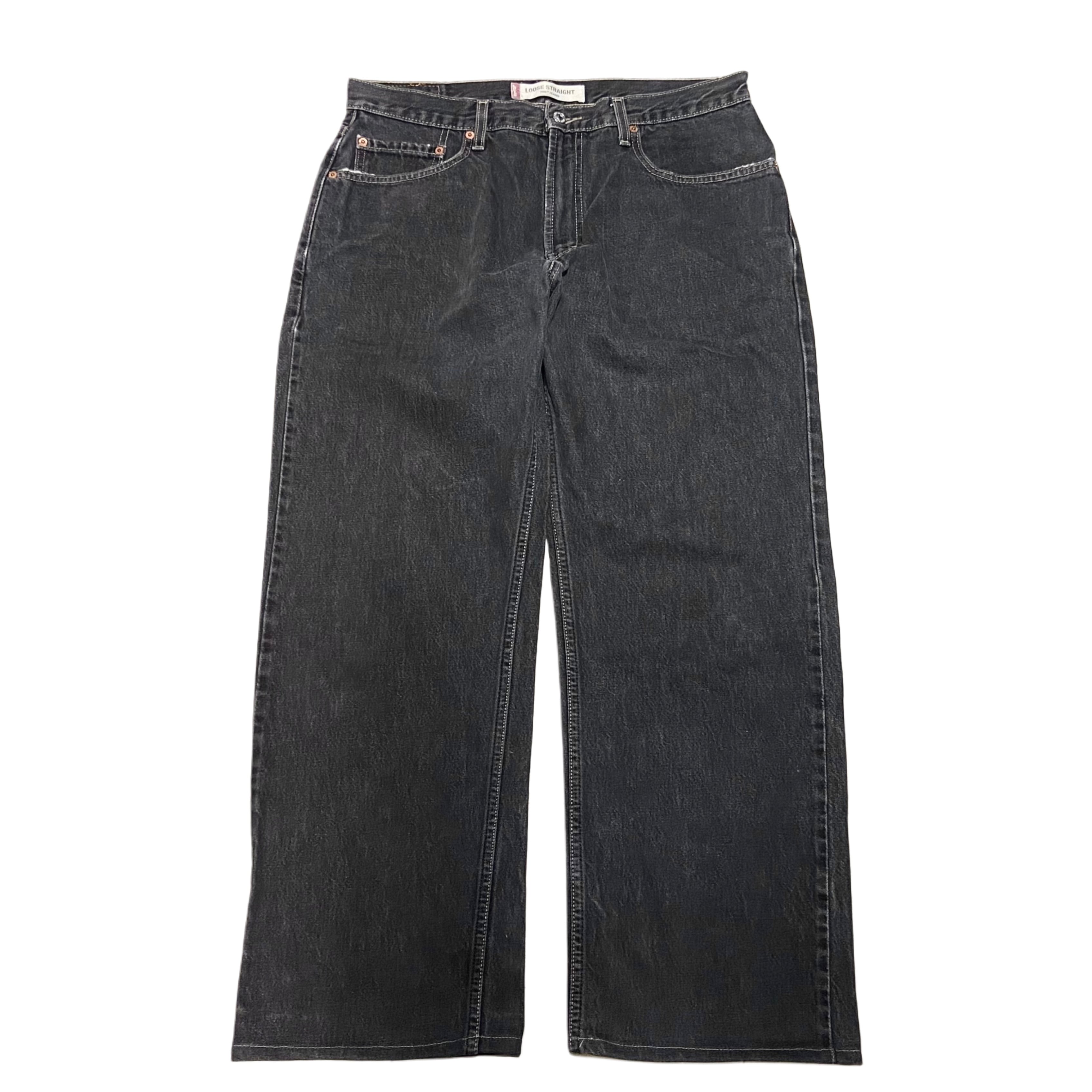 03 00s Levis リーバイス 569 ルーズ ジーンズ ブラック 【W36】BL-352