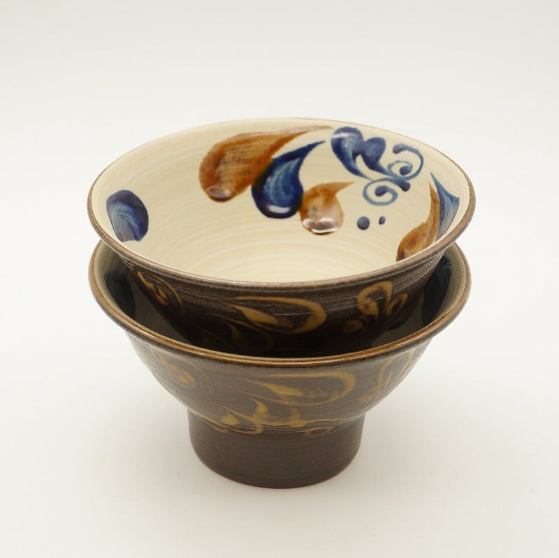 4.5寸マカイ 内唐草【ヤチムン大城工房】