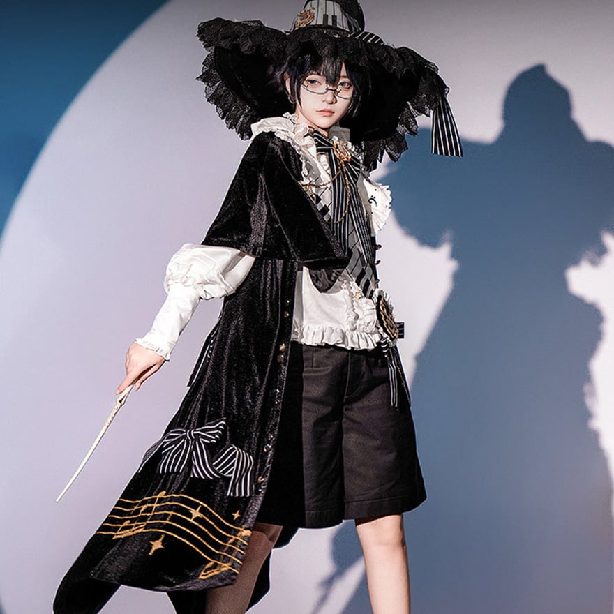 王子系ロリィタ コスチューム ロングコート×ジレ ファンタジー舞台向け