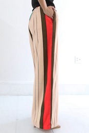 【STEVIE 】PILE STRIPE LONG PANTS