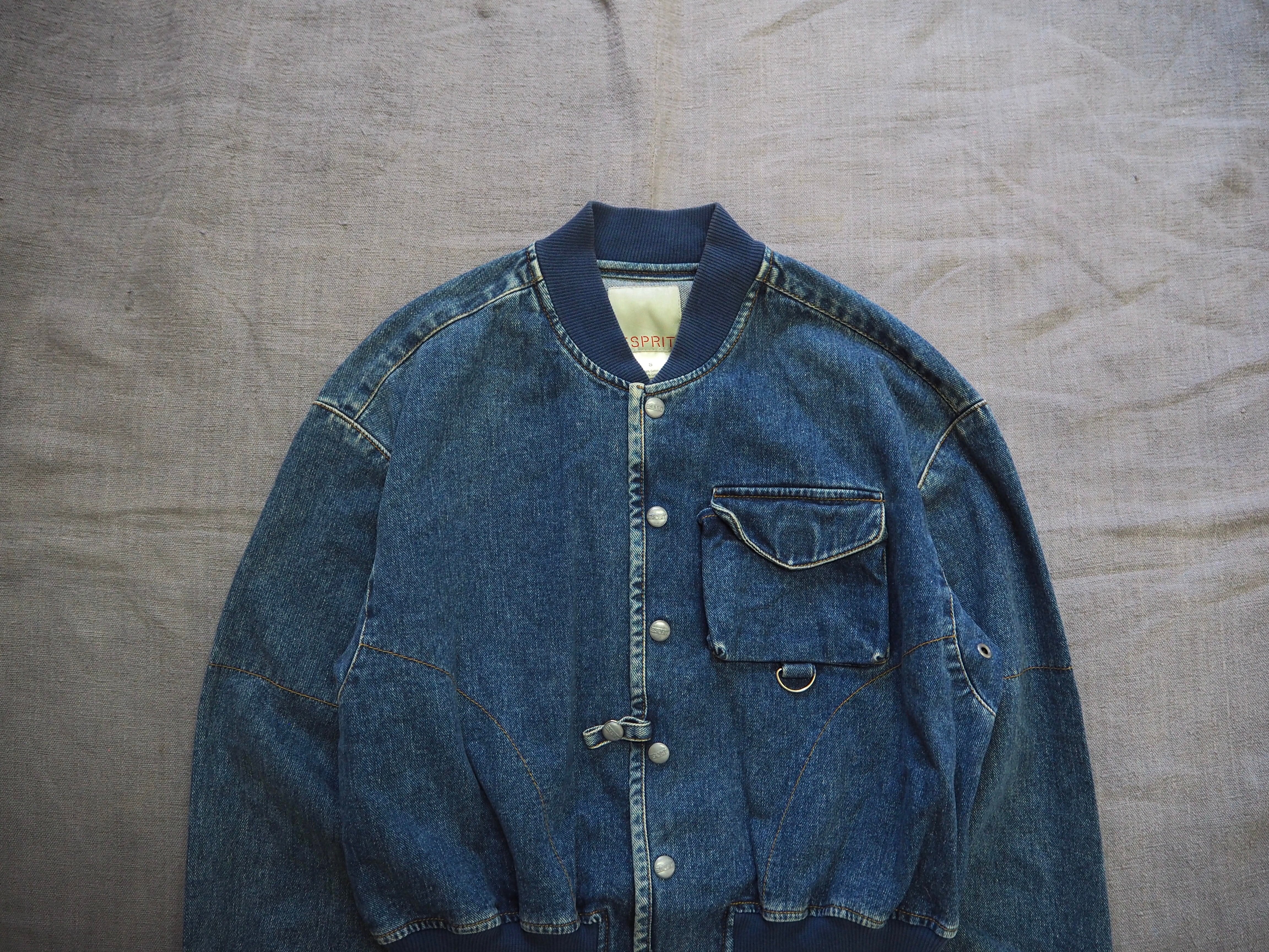1990’s ESPRIT “ハンティング+MA-1” デニムジャケット Sサイズ
