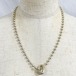 Old 925 Silver Ball Chain Necklace With Heart Top Made In Italy